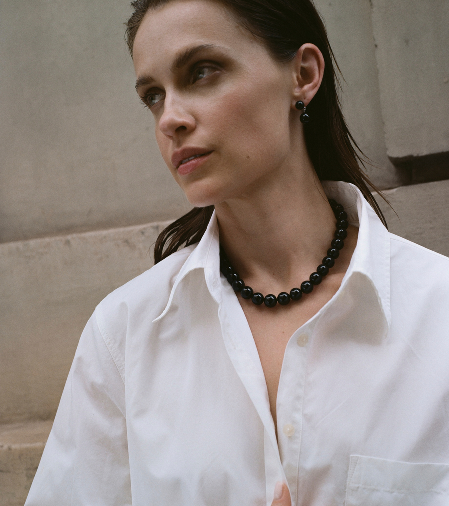 Siena Necklace in onyx
