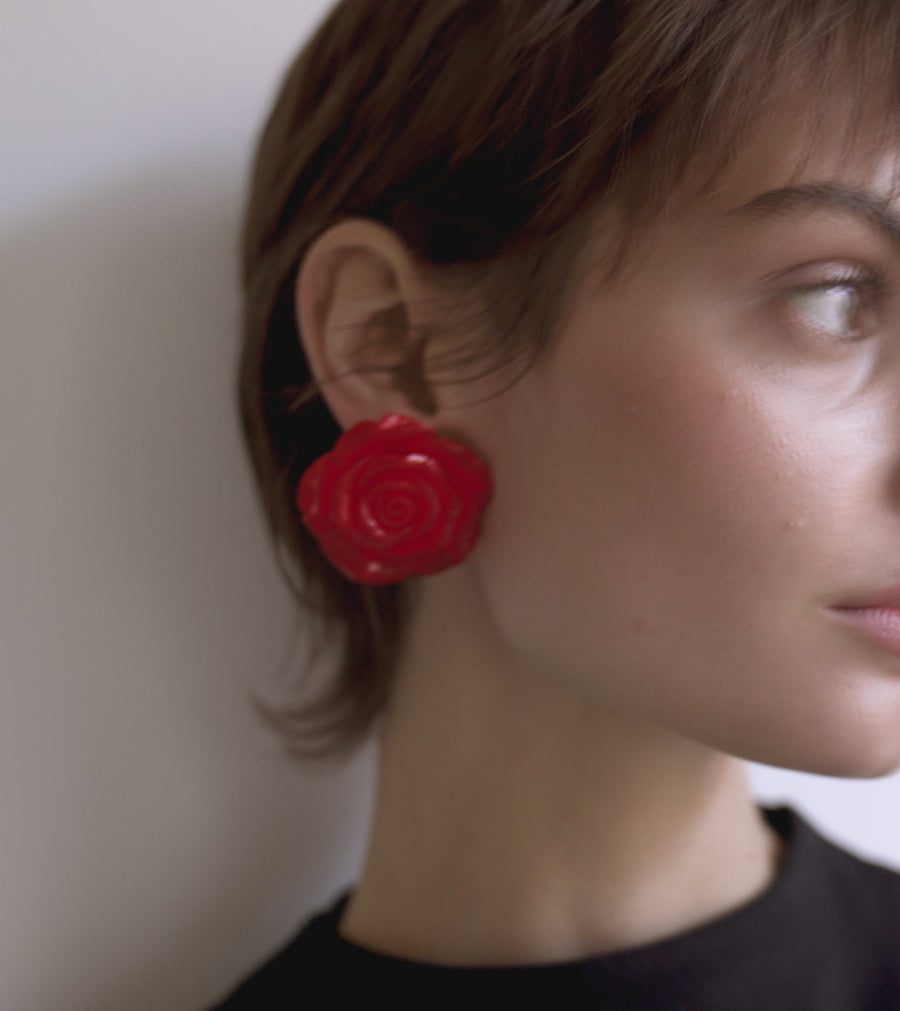 Rose Rouge earrings