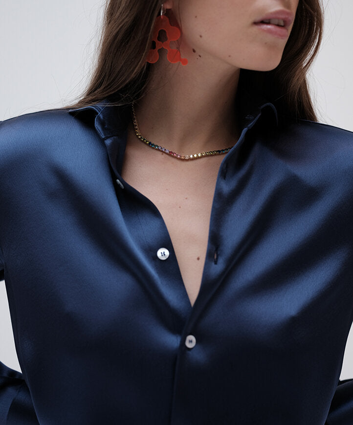 Bianca Navy Shirt