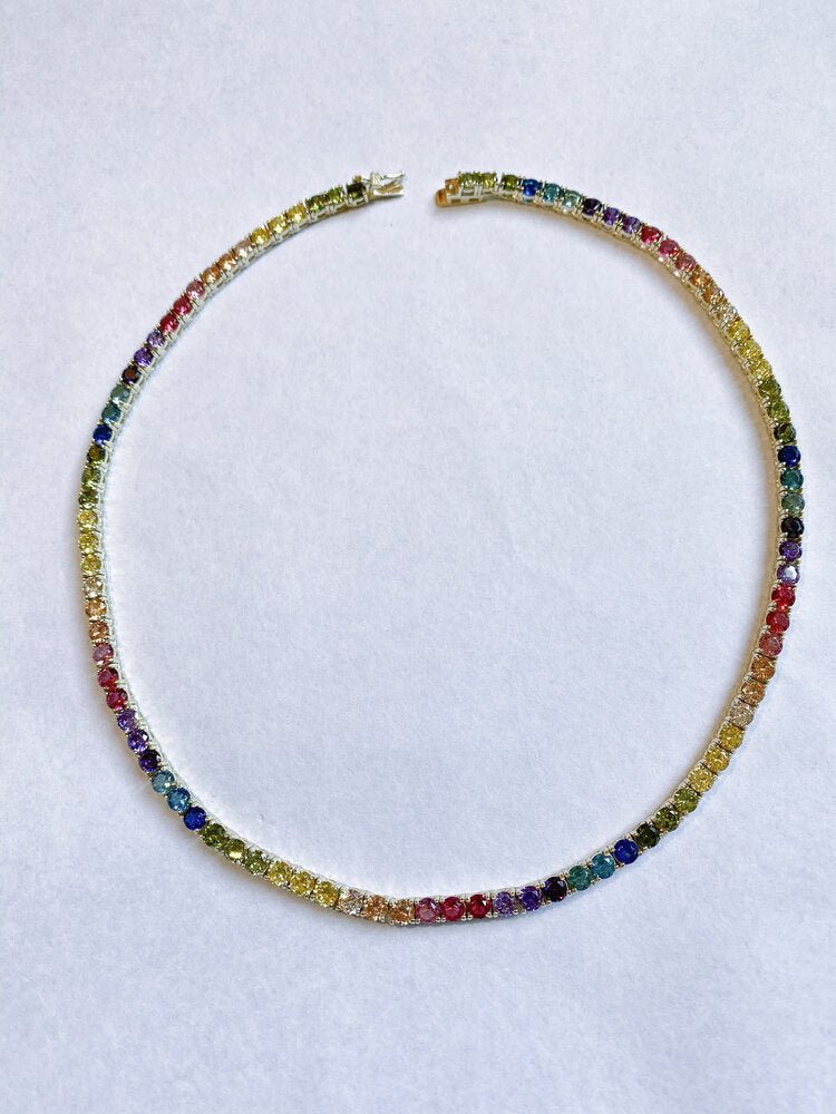Sunset Necklace Silver