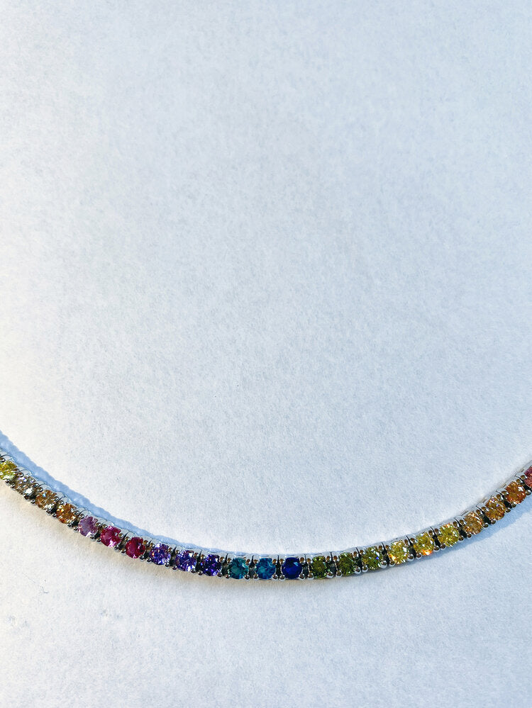 Sunset Necklace Silver