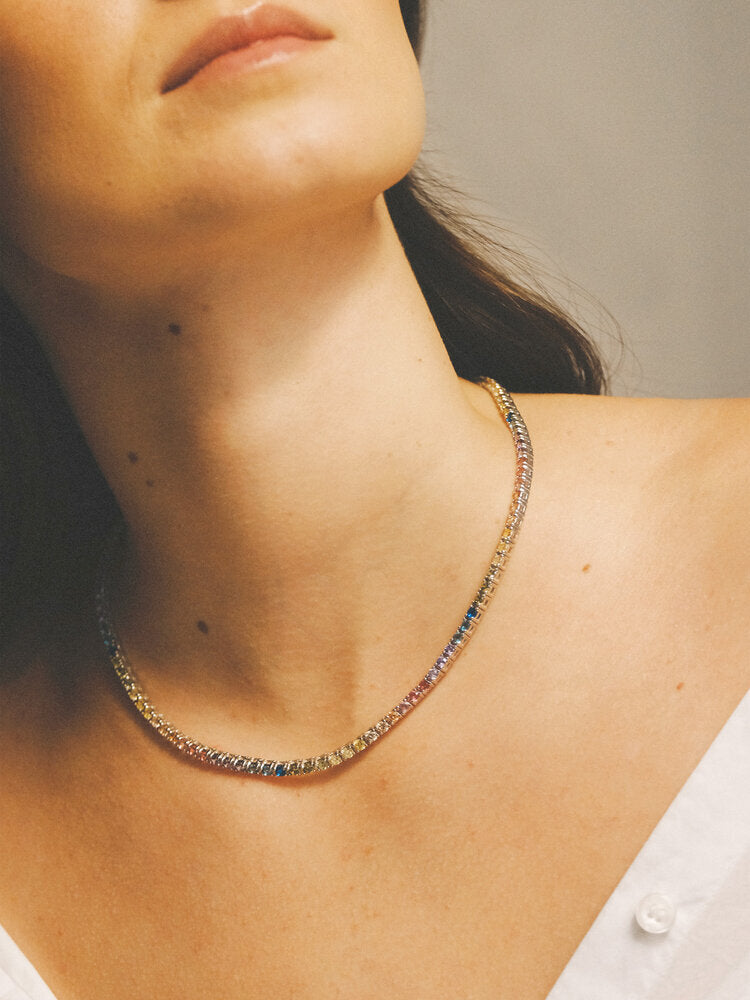 Sunset Silver Necklace