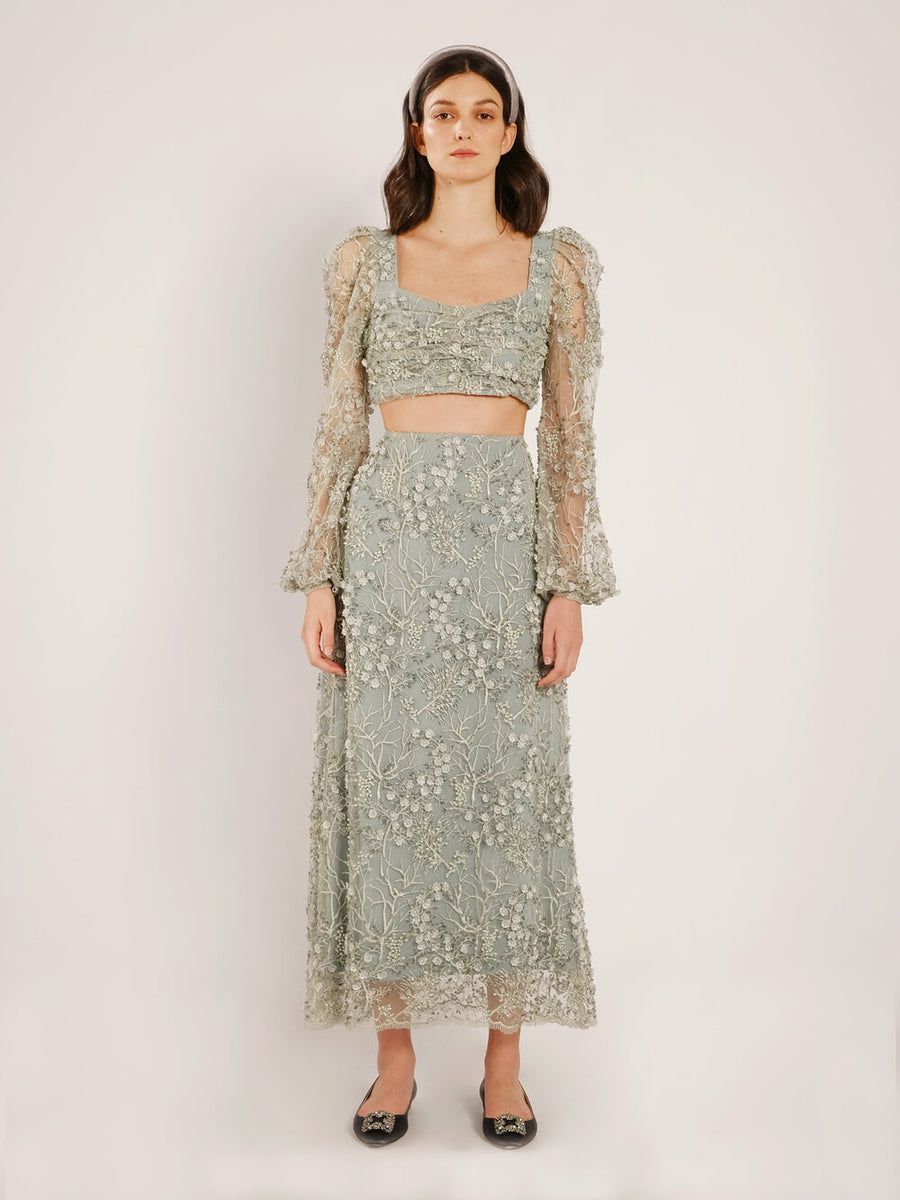 Anabelle Green Mint Embellished
