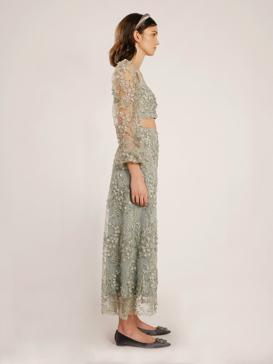 Anabelle Green Mint Embellished