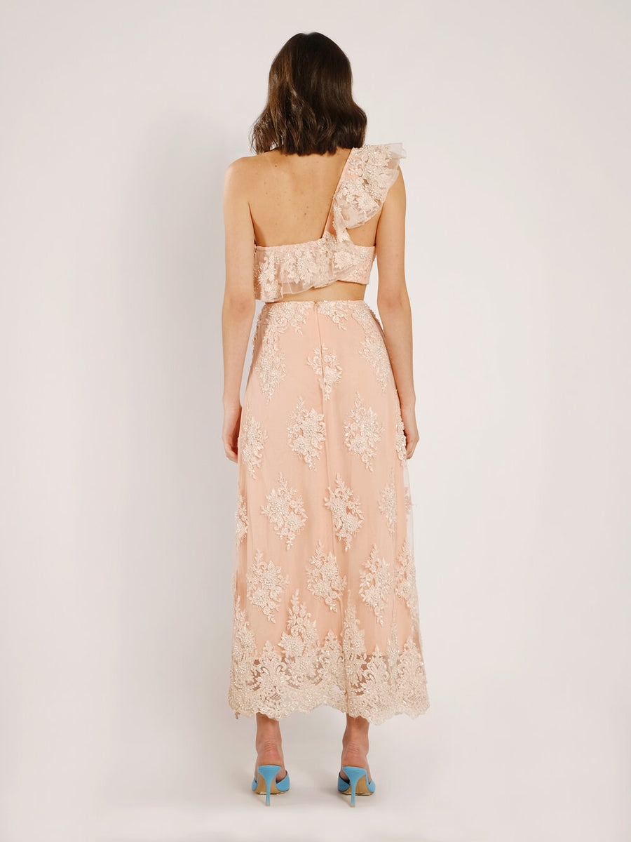 Marion Coral Pink Embellished